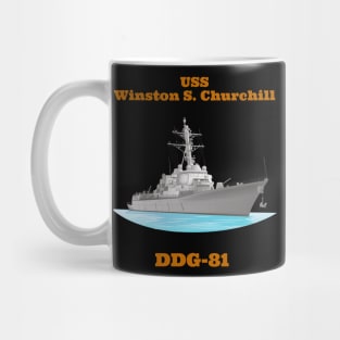 Winston S. Churchill DDG-81 Destroyer Ship Mug